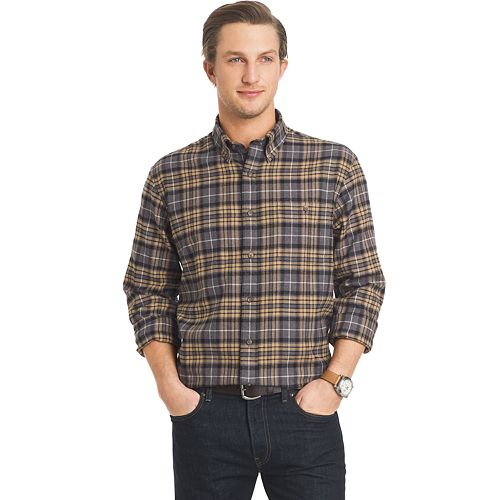 Men's Arrow Classic-Fit Plaid Flannel Button-Down Shirt