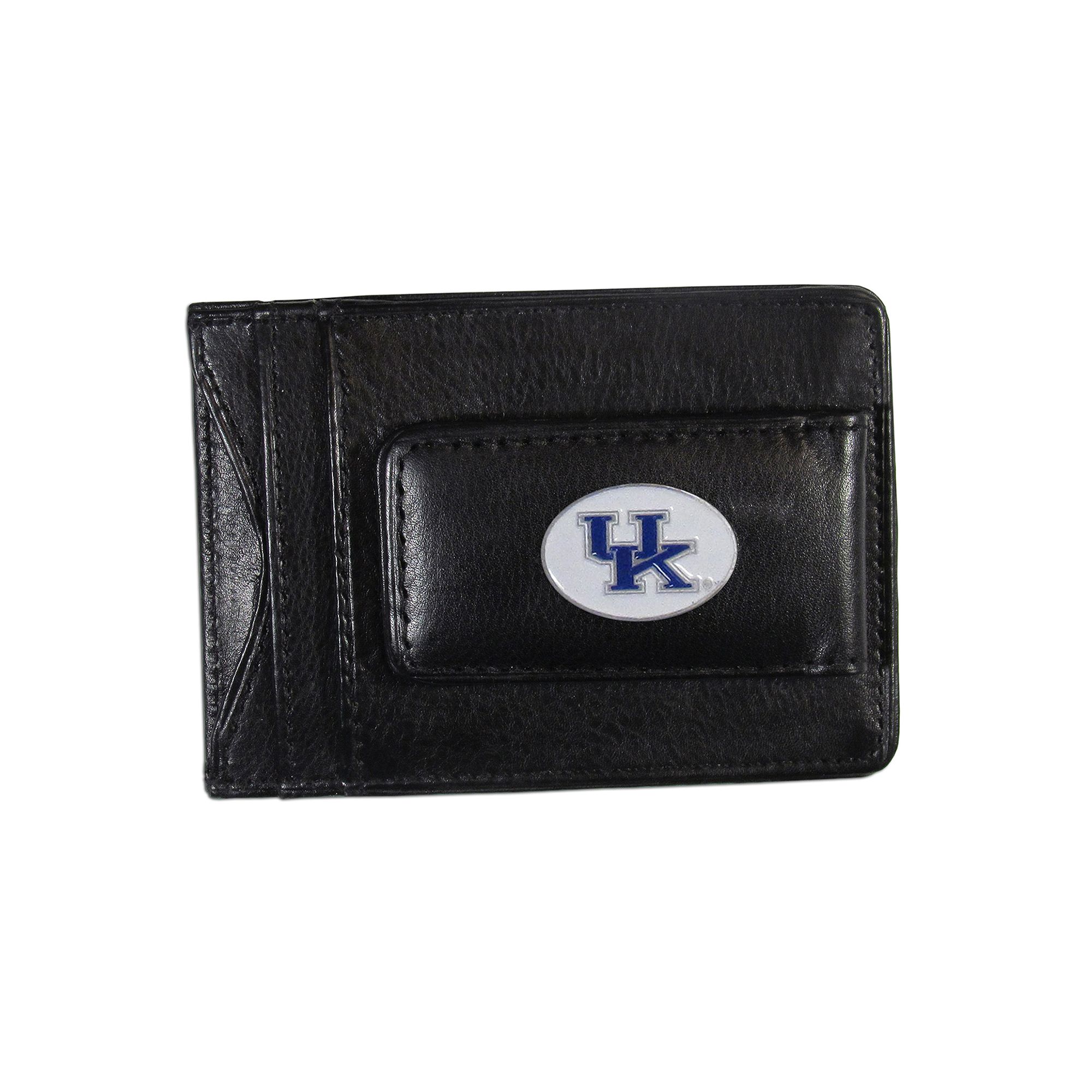 Kentucky Wildcats Black Leather Cash & Card Holder