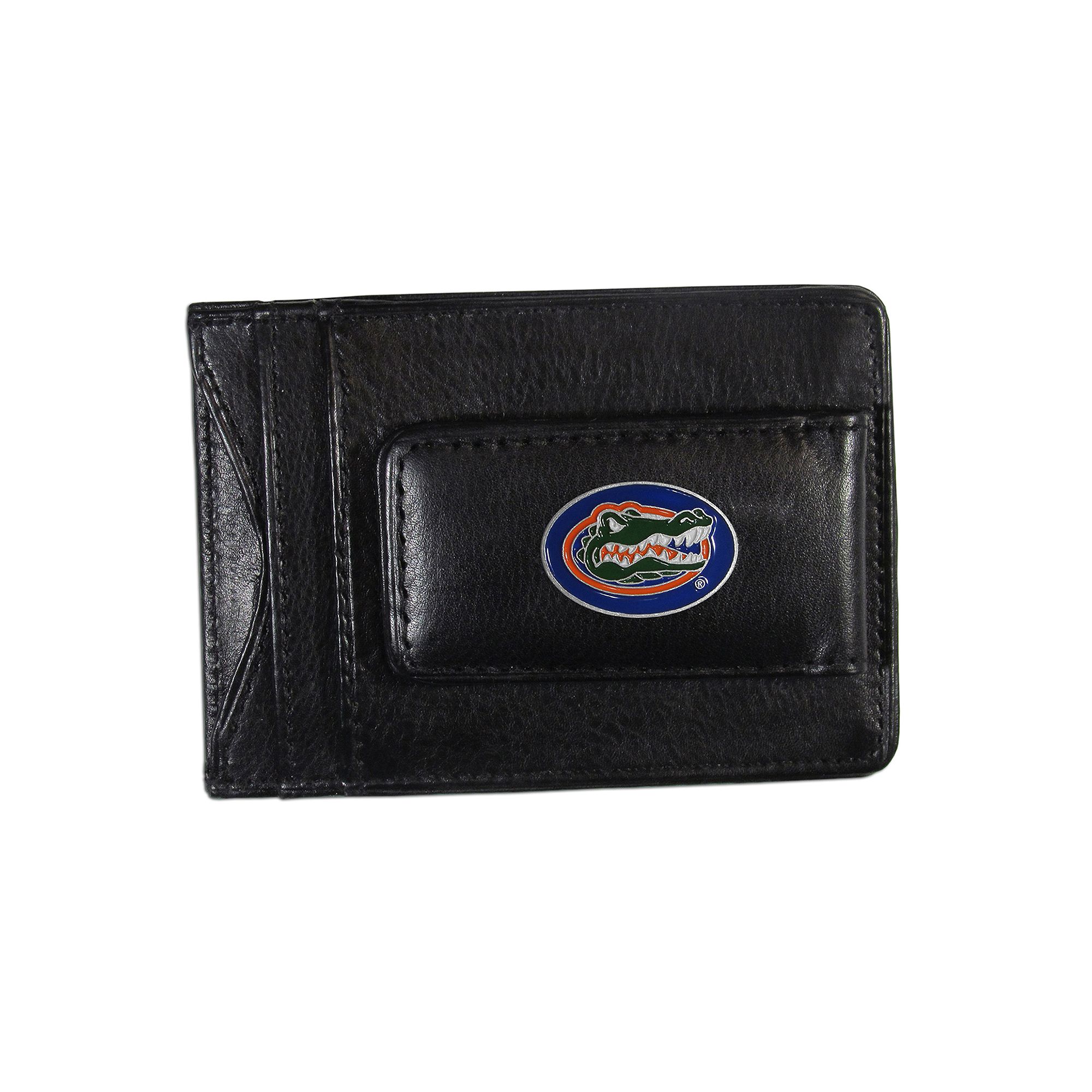 Florida Gators Black Leather Cash & Card Holder