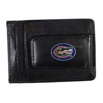 Florida Gators Black Leather Cash & Card Holder