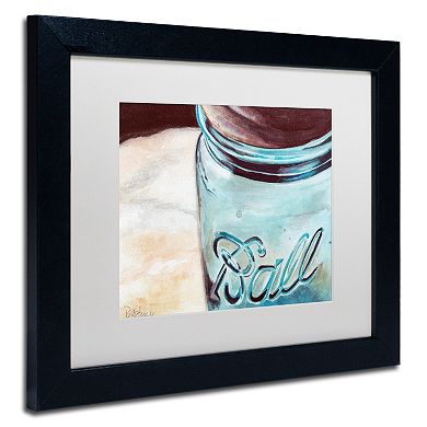 Trademark Fine Art Ball Jar Black Framed Wall Art