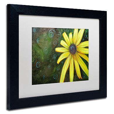 Trademark Fine Art Black Eyed Susan Black Framed Wall Art
