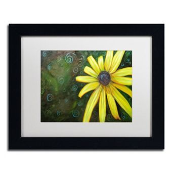 Trademark Fine Art Black Eyed Susan Black Framed Wall Art