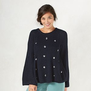 Women's LC Lauren Conrad Boxy Scoopneck Sweater