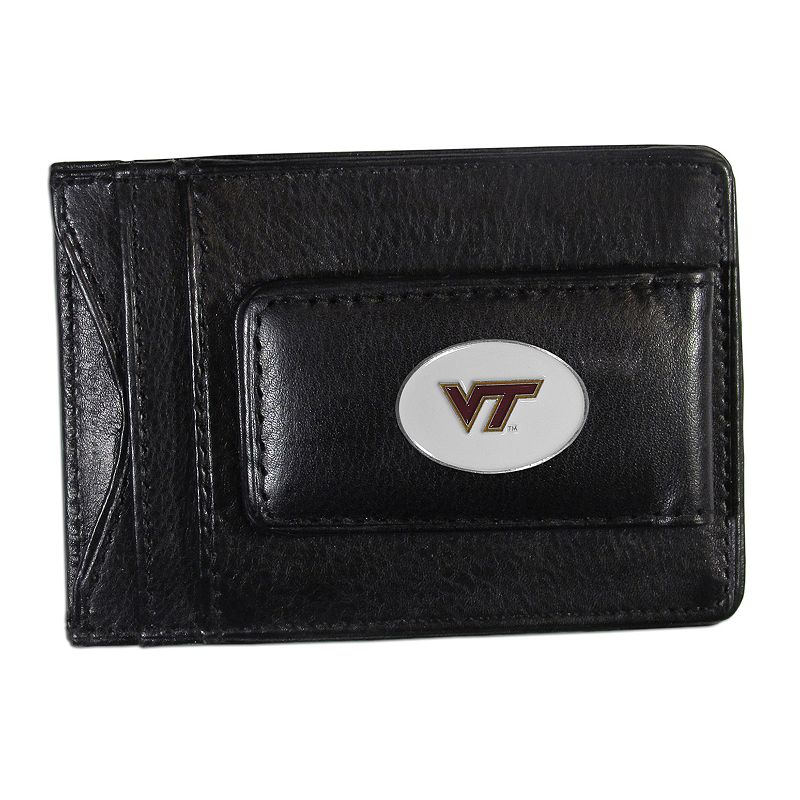 33963852 Virginia Tech Hokies Black Leather Cash & Card Hol sku 33963852