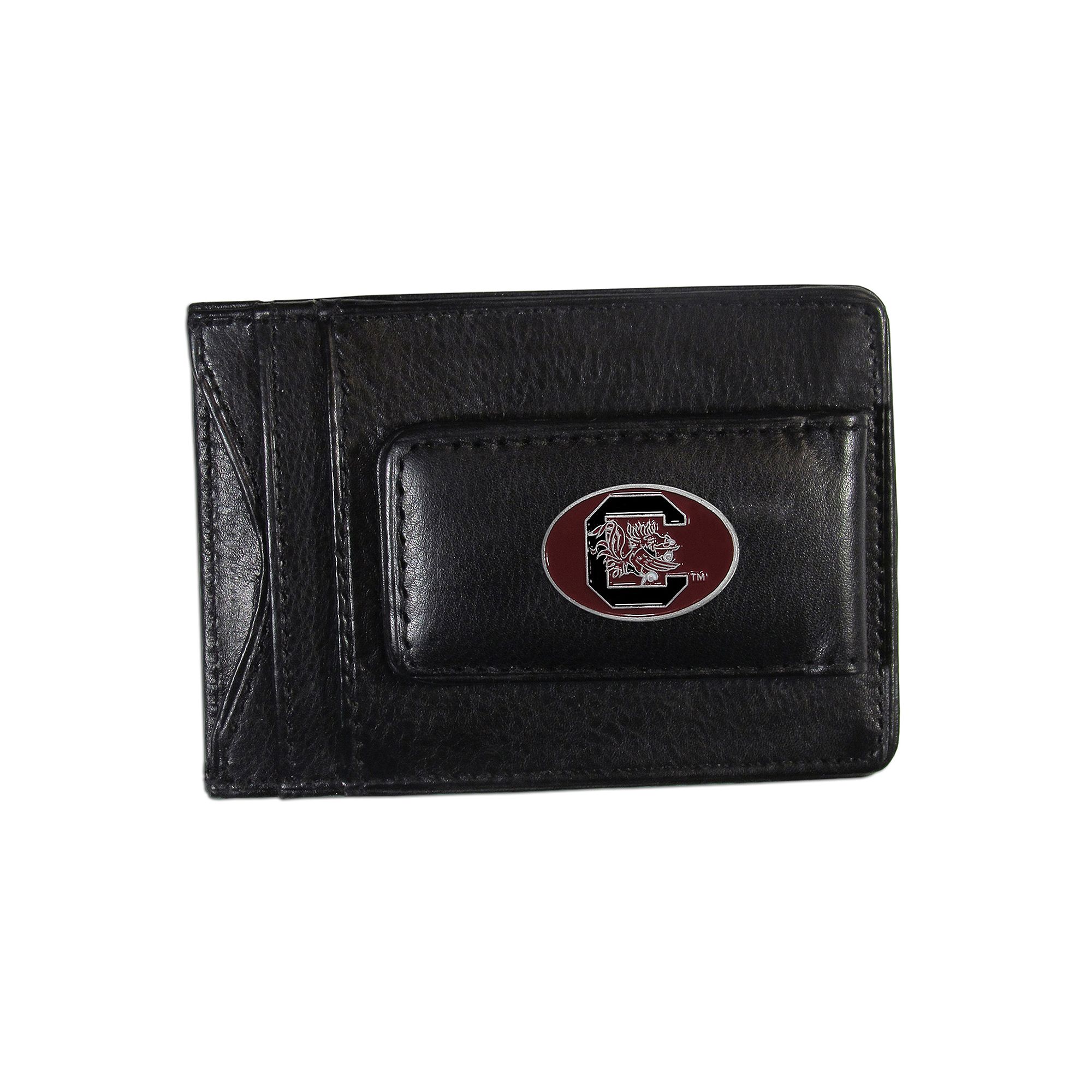 South Carolina Gamecocks Black Leather Cash & Card Holder