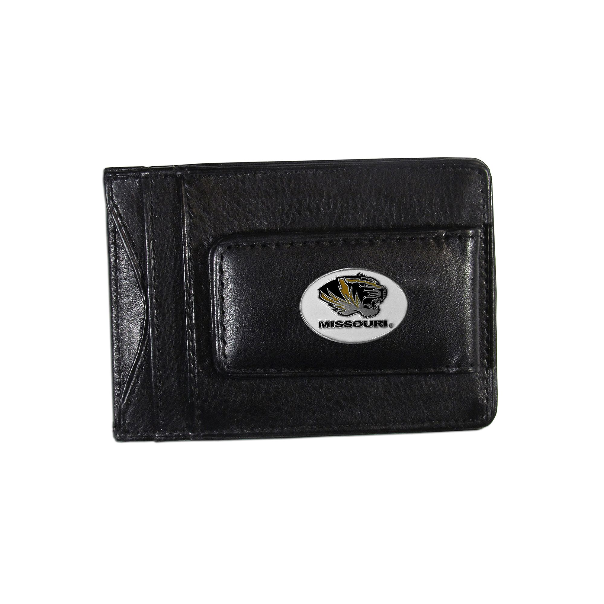Missouri Tigers Black Leather Cash & Card Holder