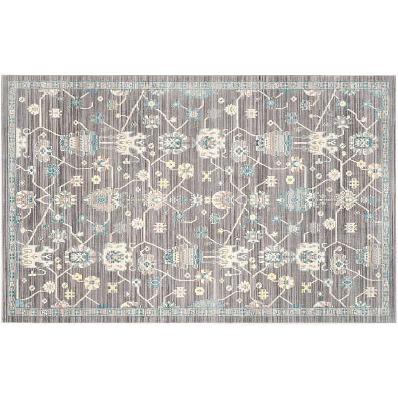 Safavieh Valencia Camille Framed Floral Rug, Multicolor, 5X8 Ft