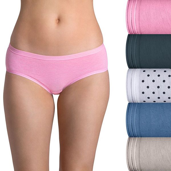 Fruit of the Loom Women's Low-Rise Hipster Underwear, 6 Pack