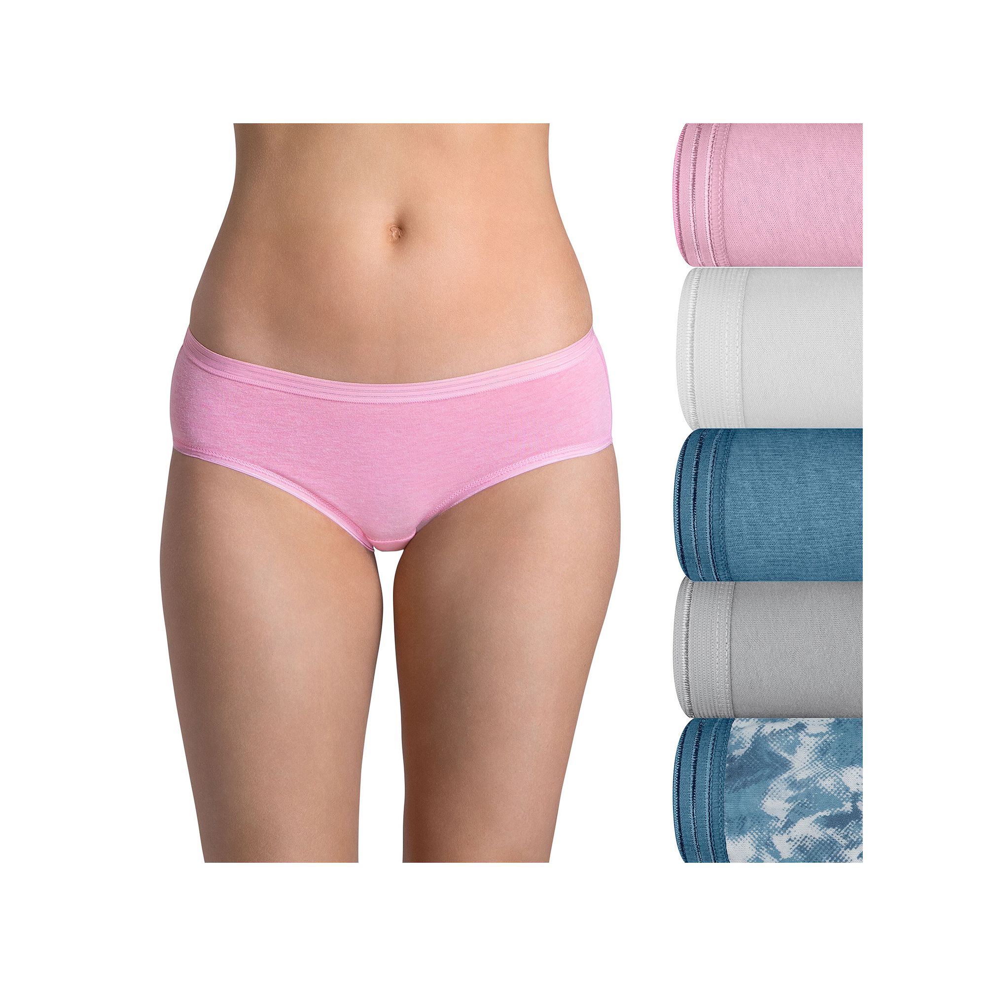 Womens Fruit of the Loom® Ultra Soft 5-pack Hipster Panties 5DUSKHP, Size