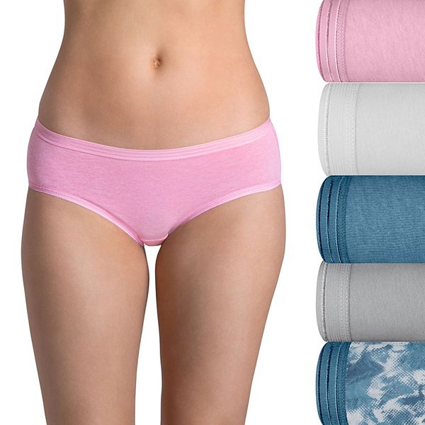 Women's Fruit of the Loom® Ultra Soft 5-pack Hipster Panties 5DUSKHP - Sweet Cream Asst (7)