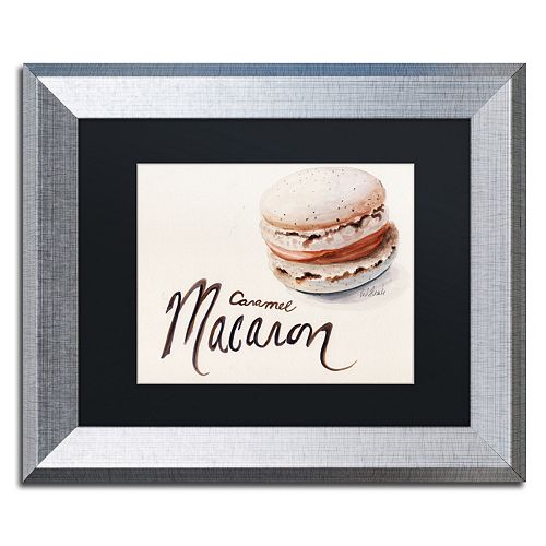 Trademark Fine Art Caramel Macaron Silver Finish Framed Wall Art