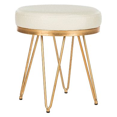 Safavieh Jenine Faux Ostrich Round Bench