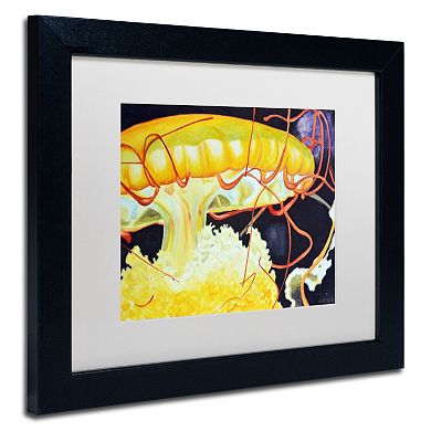 Trademark Fine Art Chattanooga Jelly Fish Black Framed Wall Art