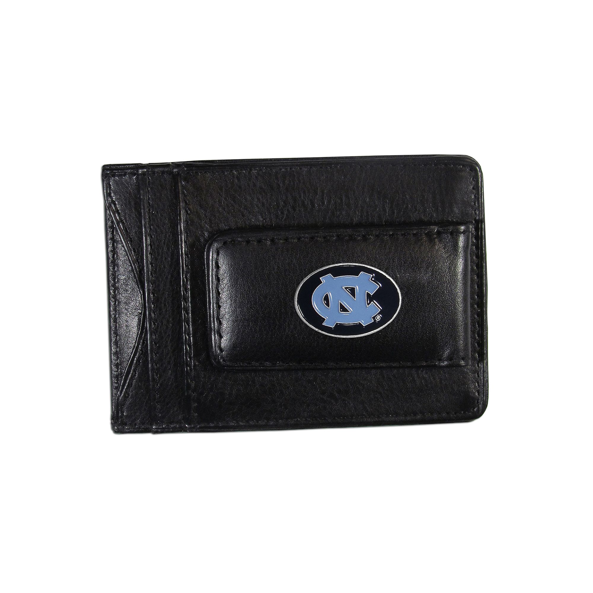 North Carolina Tar Heels Black Leather Cash & Card Holder