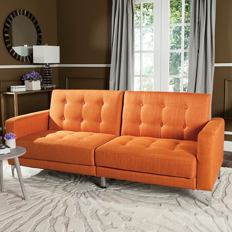 Safavieh Soho Foldable Futon Bed, Orange