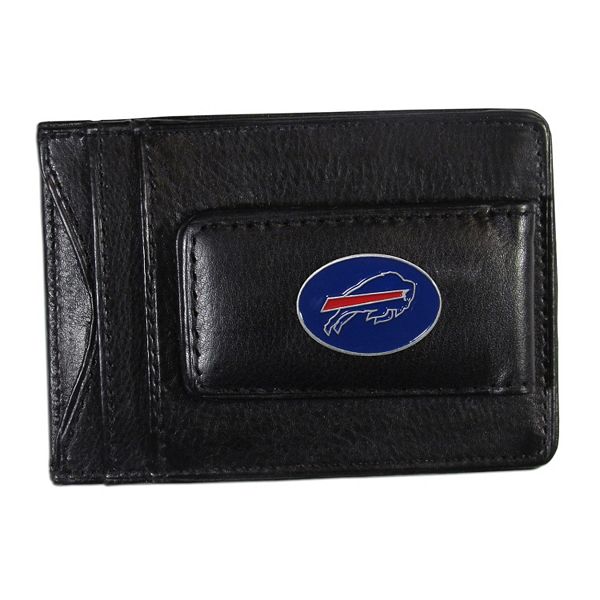 Buffalo Bills Black Leather Cash & Card Holder