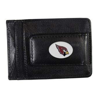 Arizona Cardinals Black Leather Cash & Card Holder