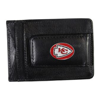 Kansas City Chiefs Black Leather Cash & Card Holder