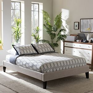 Baxton Studio Lancashire Upholstered King Bed Frame