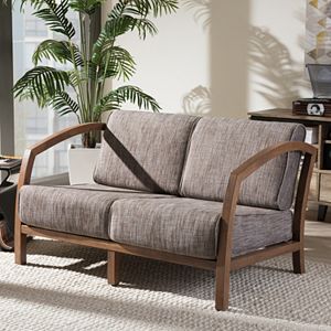 Baxton Studio Velda Loveseat