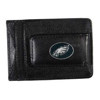 Philadelphia Eagles Black Leather Cash & Card Holder