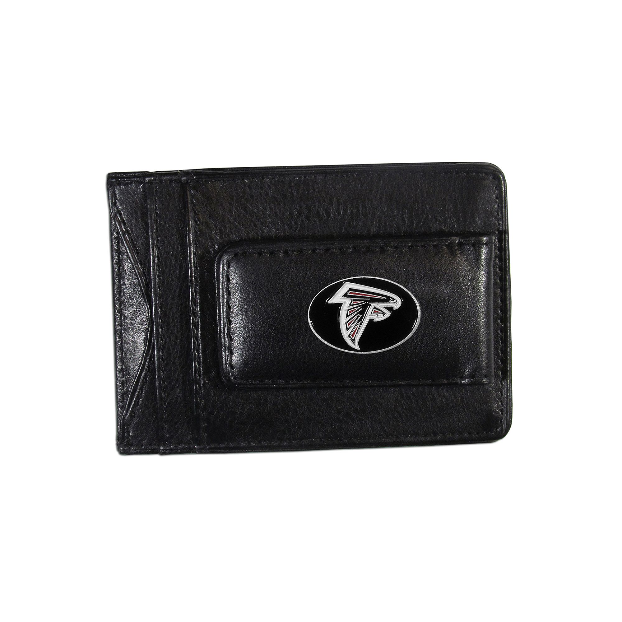 Atlanta Falcons Black Leather Cash & Card Holder
