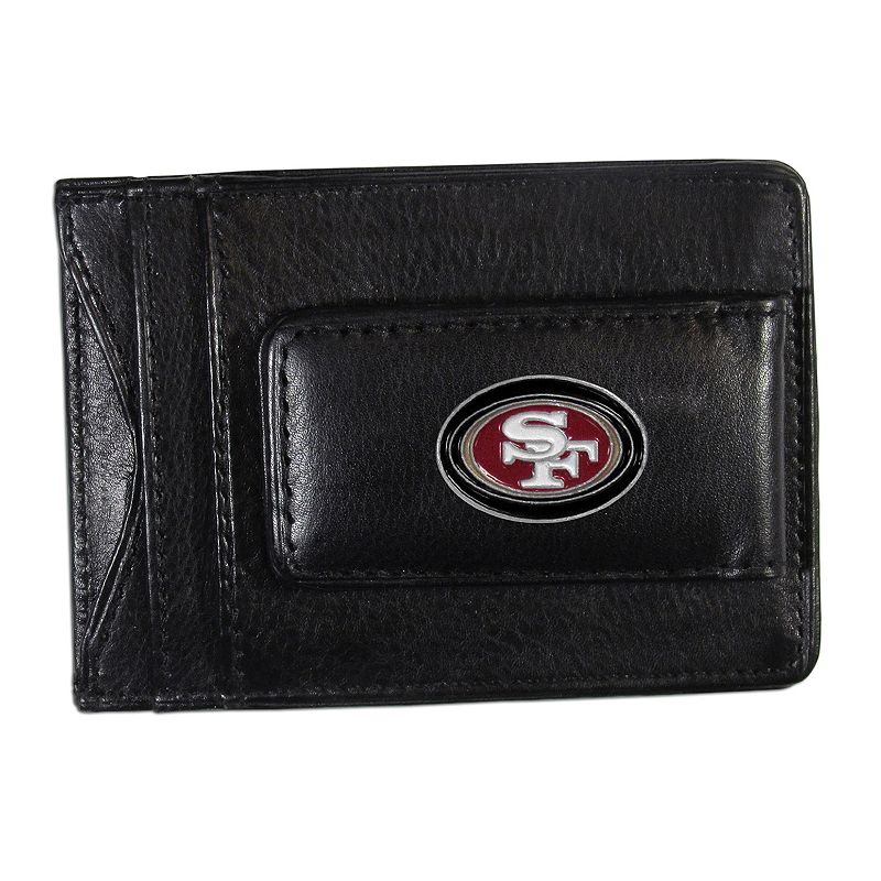 San Francisco 49ers Black Leather Cash & Card Holder