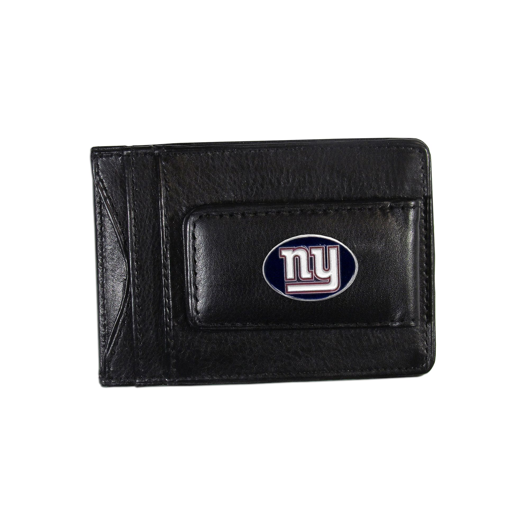 New York Giants Black Leather Cash & Card Holder