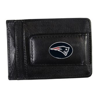 New England Patriots Black Leather Cash & Card Holder
