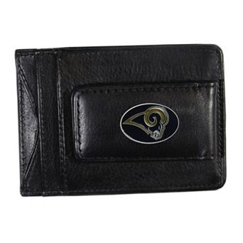 Los Angeles Rams Black Leather Cash & Card Holder