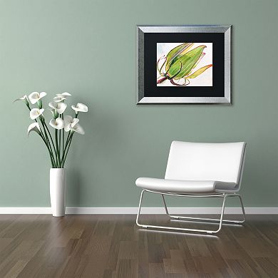 Trademark Fine Art Flower Pod Silver Finish Framed Wall Art