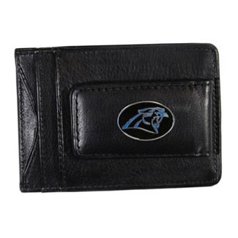 Carolina Panthers Black Leather Cash & Card Holder