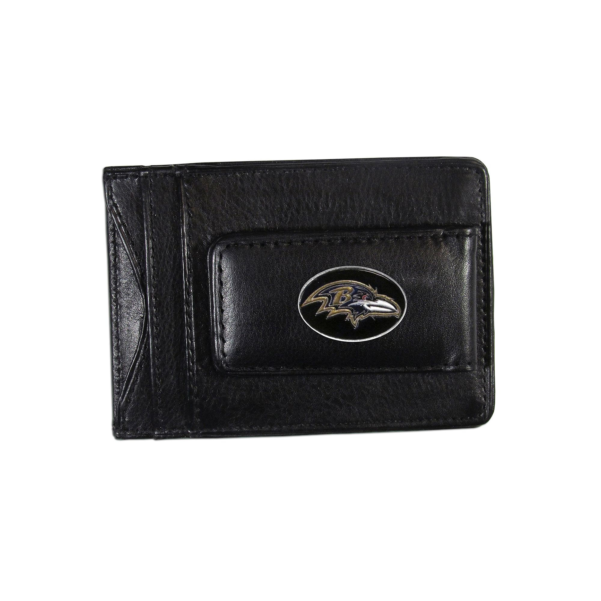 Baltimore Ravens Black Leather Cash & Card Holder