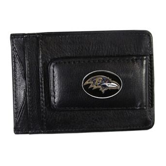 Baltimore Ravens Black Leather Cash & Card Holder