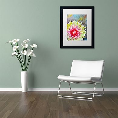 Trademark Fine Art Thistle Matted Black Framed Wall Art