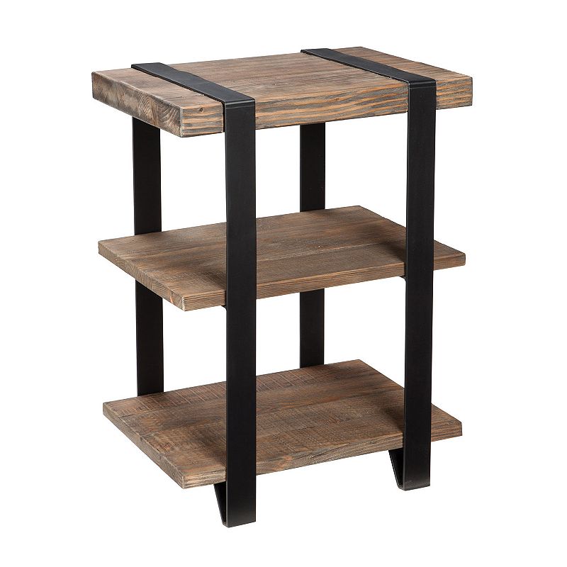 Alaterre Modesto 2-Shelf End Table, Brown