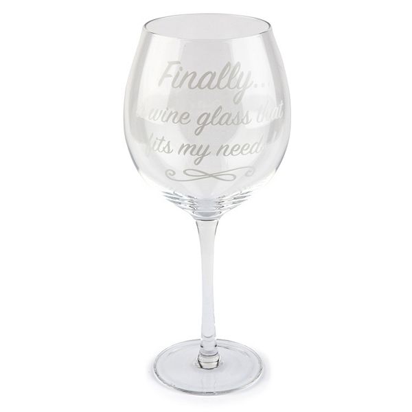 Finally XL Wine Glass