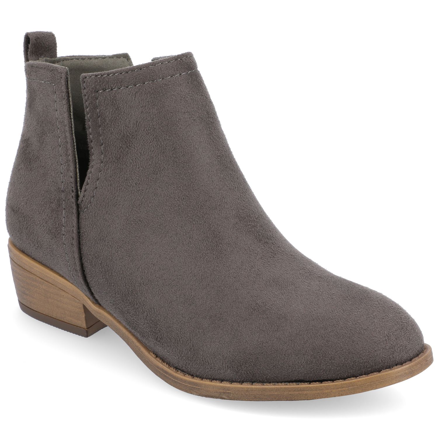 gray ankle boots