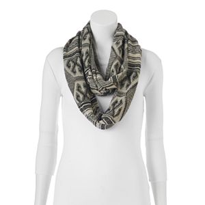 Chaps Striped Tribal Infinity Scarf