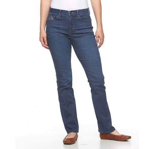 Petite Gloria Vanderbilt Jordyn Curvy Fit Bootcut Jeans