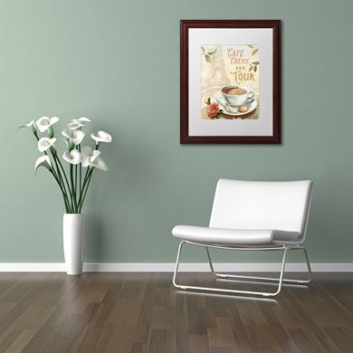 Trademark Fine Art Cafe in Europe II Matted Framed Wall Art