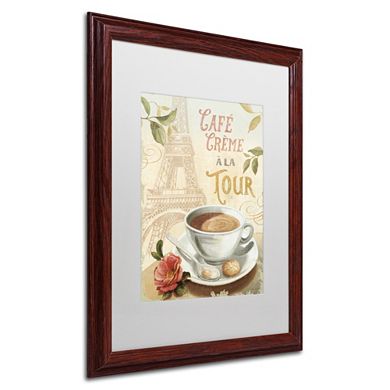 Trademark Fine Art Cafe in Europe II Matted Framed Wall Art