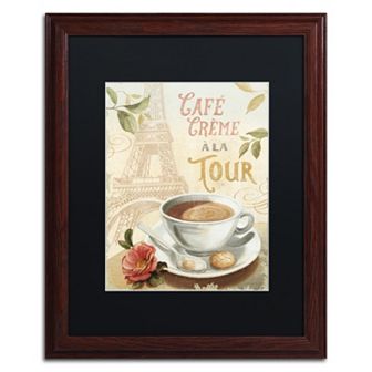 Trademark Fine Art Cafe in Europe II Matted Framed Wall Art