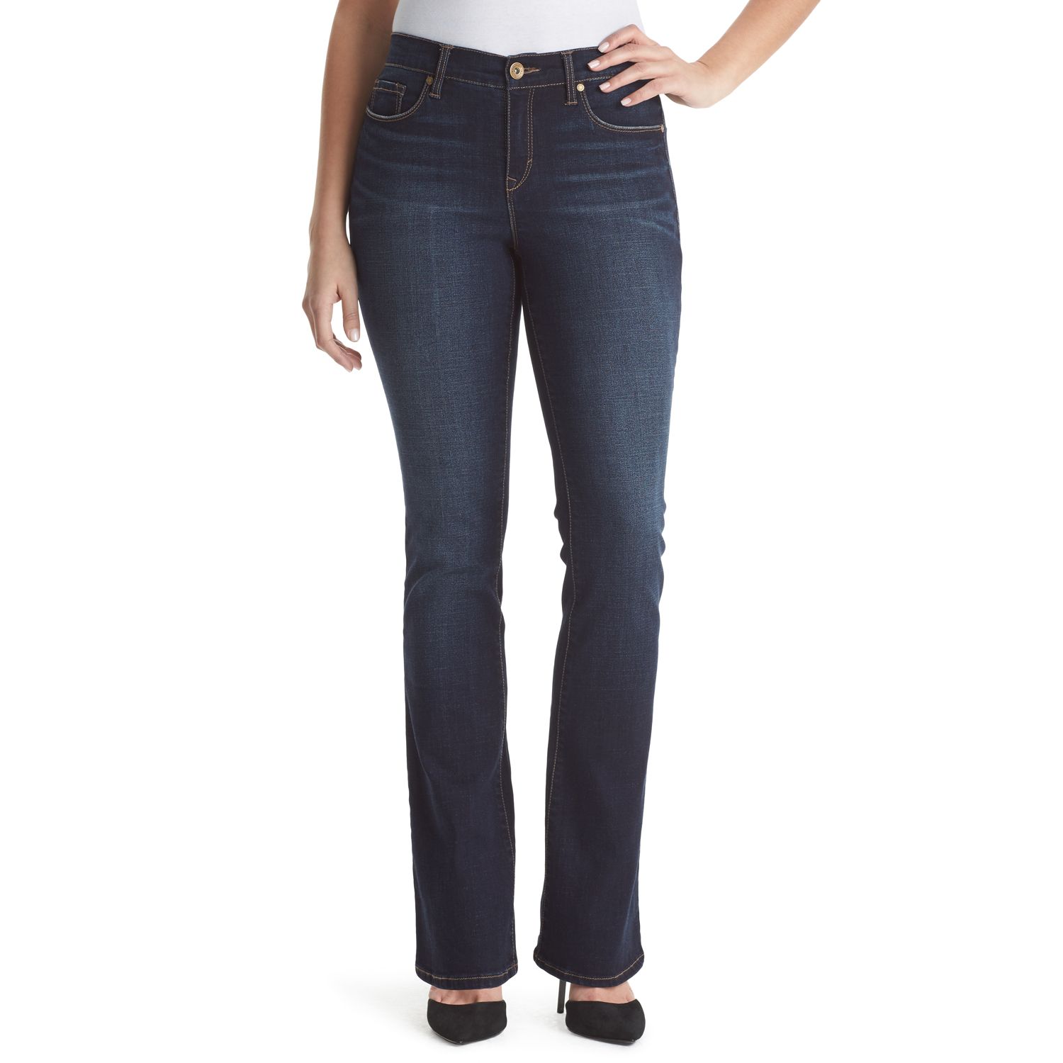 gloria vanderbilt high rise bootcut jeans