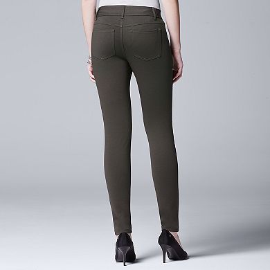 Women's Simply Vera Vera Wang Ponte Skinny Pants