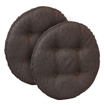 The Gripper Omega Tufted Bar Stool Chair Pad 2 pk