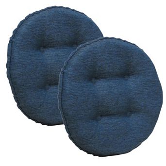 The Gripper Omega Tufted Bar Stool Chair Pad 2 pk