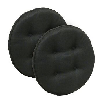 The Gripper Omega Tufted Bar Stool Chair Pad 2 pk