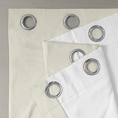 EFF Signature Velvet Grommet Blackout Window Curtain Panel